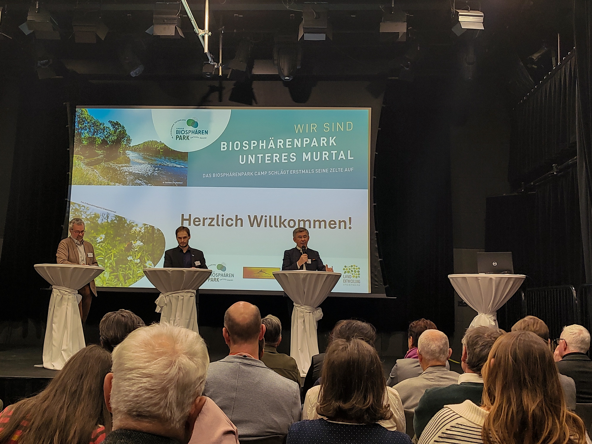 Empfang Biosphärenpark Camp im Zehnerhaus Bad Radkersburg